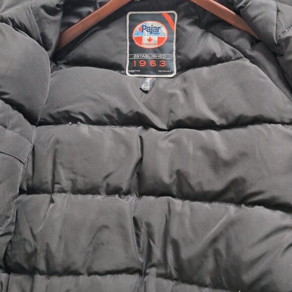 Pajar Men's White Winter Jacket 80% Down Insulated Warm Zip Pockets, Small - Picture 8 of 13